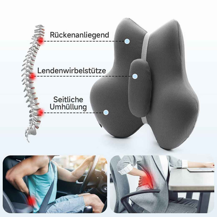 Bandscheibenproblemen auf Flugreisen effektiv vorbeugen Lordose Kissen