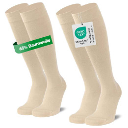 Kompressionsstrümpfe mit 65% Baumwolle, Reisestrümpfe